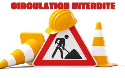 Travaux, circulation interrompue